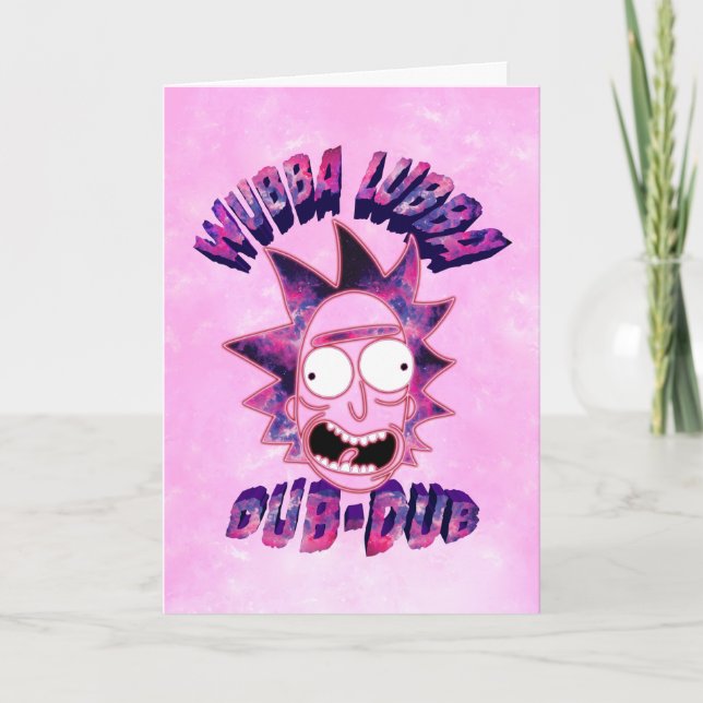 Cartão RICK E MORTY™ | Wubba Lubba Dub-Dub (Frente)