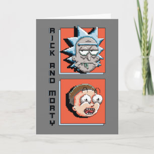 Cartão Rick Pixelverse e gráfico do painel Morty
