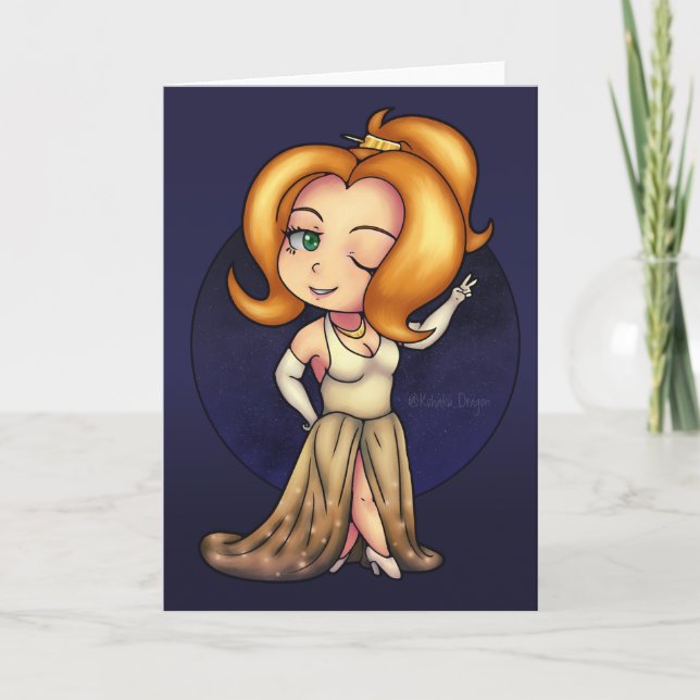 Cartão Rico Chibi Girl (Frente)