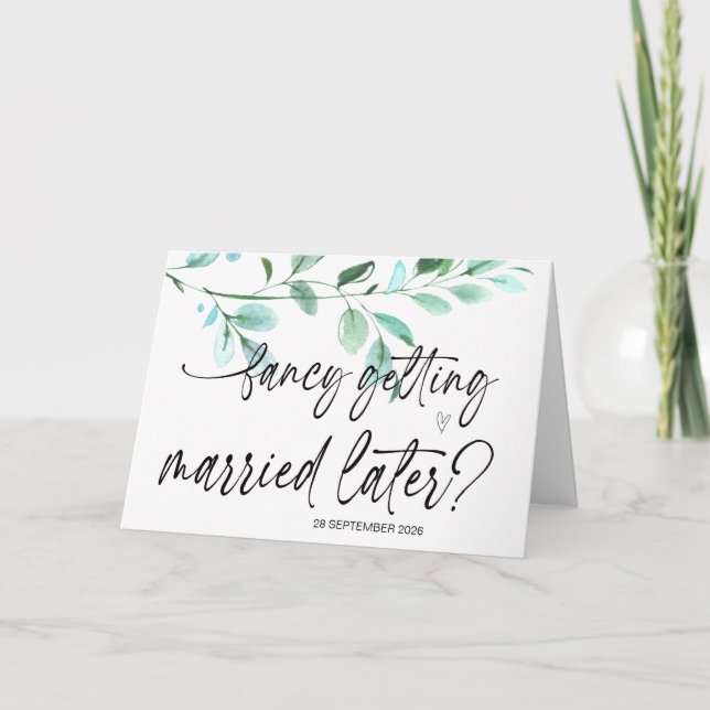 Cartão Rico de casar depois noiva de casamento para o noi (Frente)