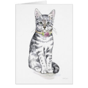 Cartão Rico Tabby Cat