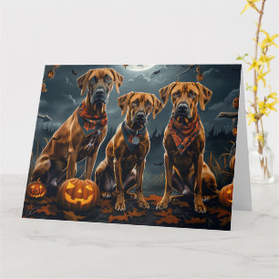 Cartão Ridgeback Ridgeback Halloween Spooky