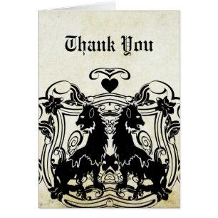 Cartão Rielaboração de Leões Vintage com Sujeiras