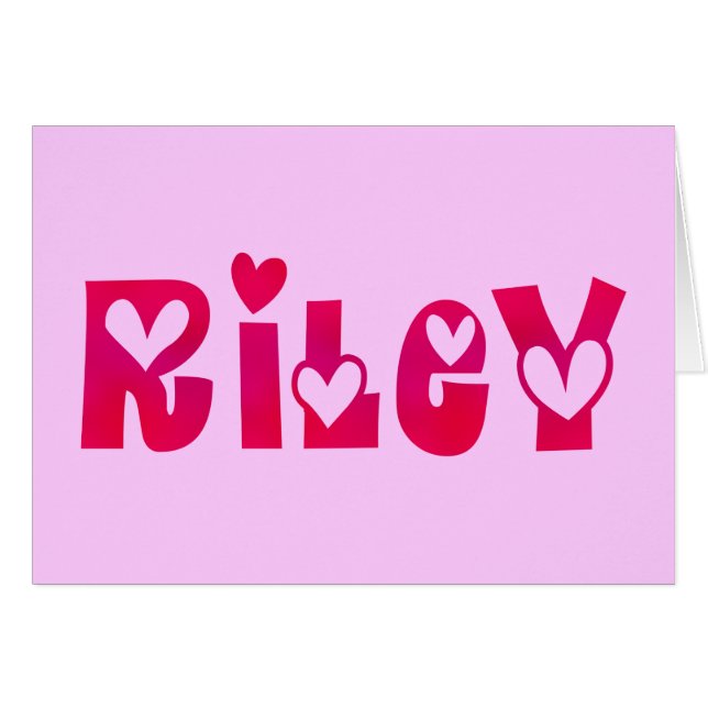 Cartão Riley in Hearts (Frente Horizontal)