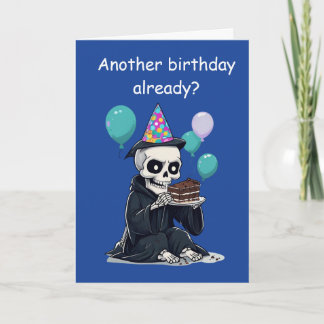 Cartão rim Reaper Birthday Funny Aging Humor Gift