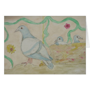 Cartão rima de berçário da águia da garagem