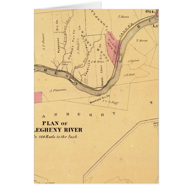 Cartão Rio Allegheny, PA (Frente)