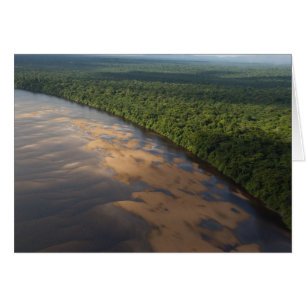 Cartão Rio Essequibo, rio mais longo da Guiana, e 3