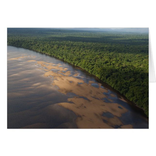 Cartão Rio Essequibo, rio mais longo da Guiana, e 3 (Frente Horizontal)