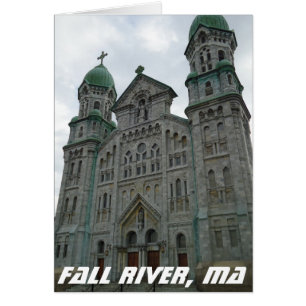 Cartão Rio Fall, Igreja Histórica Gótica em Massa