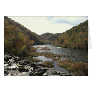 Cartão Rio Hiwassee na Appalachia Powerhouse