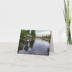 Cartão rio Missisquoi através de refúgio para a vida selv