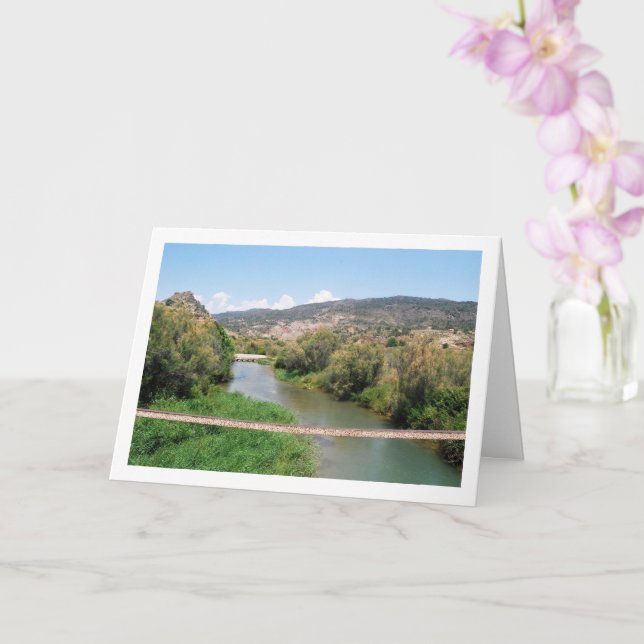 Cartão Rio Turia, Domeño Viejo, Valência, Espanha (Orquídea)