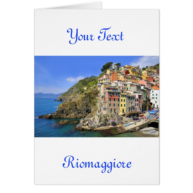Cartão Riomaggiore, Cinqueterre (Frente)