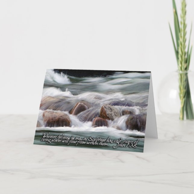 Cartão Rios de Água Viva Inspiração (Frente)
