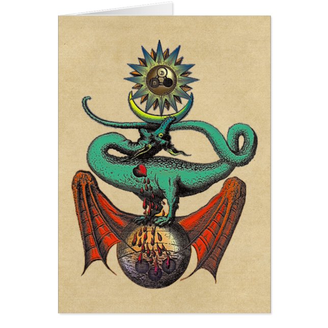 Cartão Ripley Scroll Dragon Notecard (Frente)