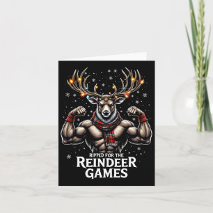 Cartão Ripped For The Games Engraçado Workout R