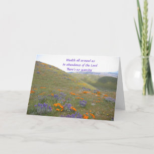 Cartão Riqueza em toda a placa