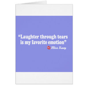 Cartão Riso através dos rasgos