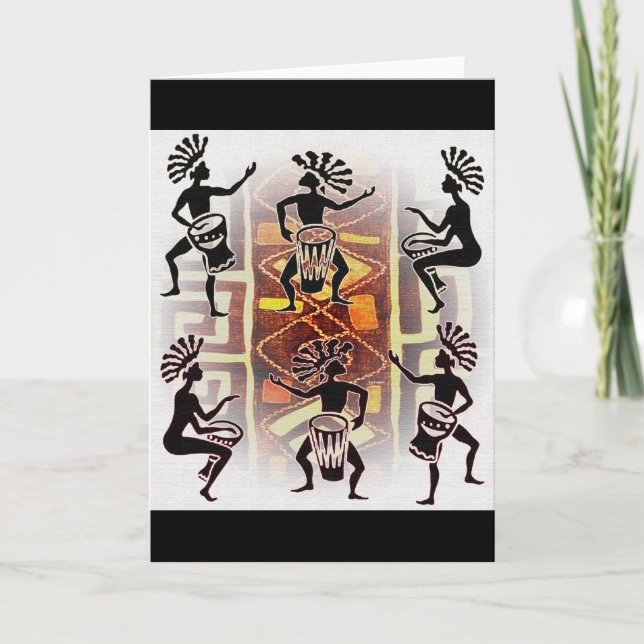 Cartão Ritmo dos tambores (Frente)