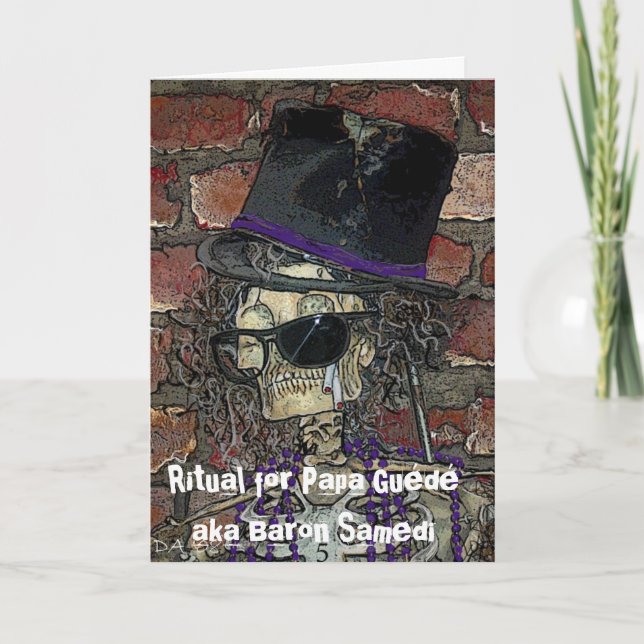 Cartão Ritual para o Baron Samedi de Guede da papá aka (Frente)