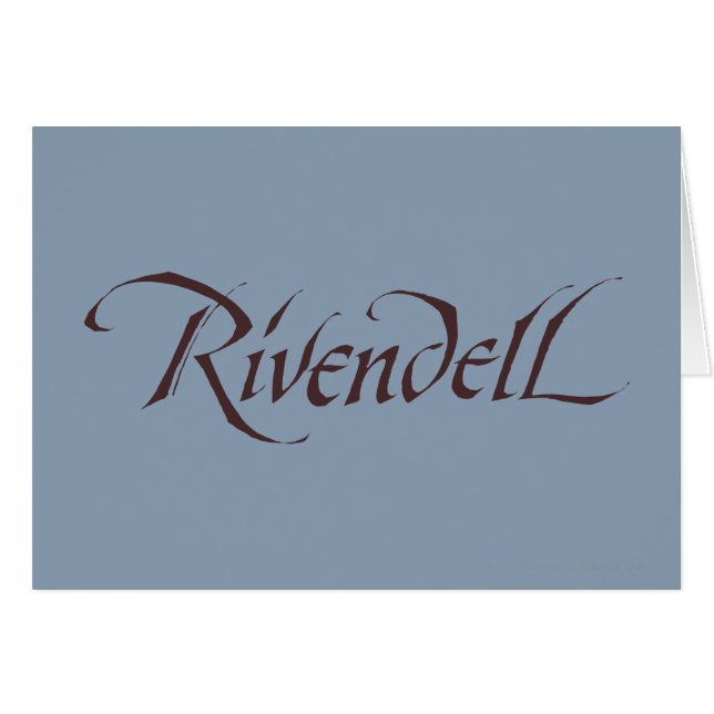 Cartão Rivendell Name Solid (Frente Horizontal)
