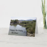 Cartão River Brother Birthday<br><div class="desc">Cartão de boas-vindas,  cartão de aniversário do irmão,  que você pode personalizar com qualquer texto de sua escolha. se precisar de ajuda para personalizar,  entre em contato conosco através do link nesta página. Paisagem fluvial do cartão de aniversário do irmão</div>