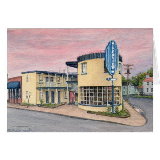 Cartão Riverview na praia colonial por Michael Martin