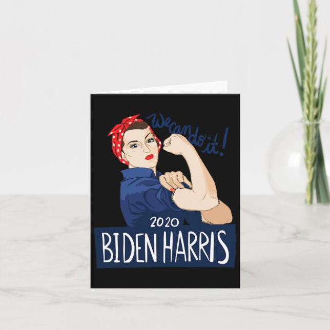 Cartão Riveter Podemos Fazer Isso Biden Harris 2020 (Frente)
