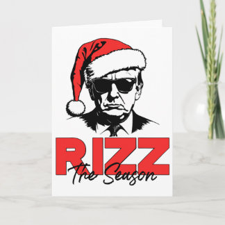 Cartão Rizz A Temporada Natal Humorístico Trump Papai Noe