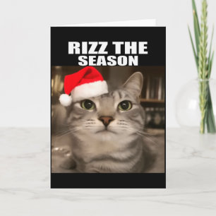 Cartão Rizz A Temporada Piadas de Natal Camisas de Gato M