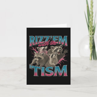 Cartão Rizz Em Com Tismo Meme Engraçado Autismo Autista R