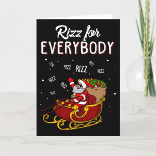Cartão Rizz Para Todos Feliz Rizzmas Adolescentes Criança