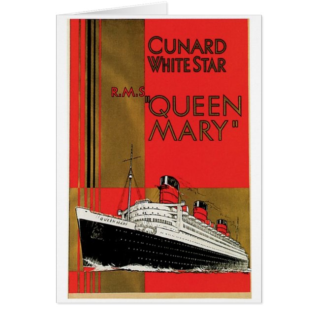 Cartão RMS Queen Mary (Frente)
