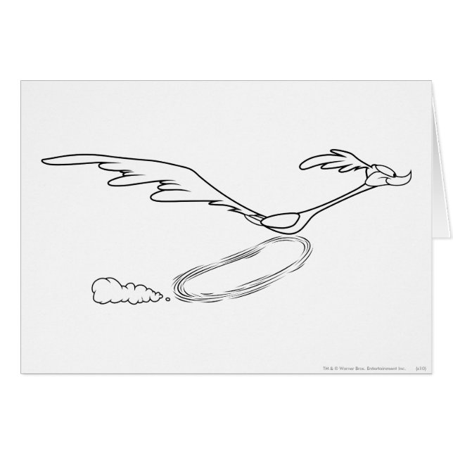 Cartão ROAD RUNNER™ em execução rápida (Frente Horizontal)