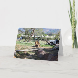 Cartão Roar - Is It Your Birthday? Happy Birthday Card