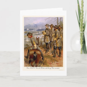 Cartão Robert E Lee at Fredericksburg, VA 1862