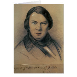 Cartão Robert Schumann 1853