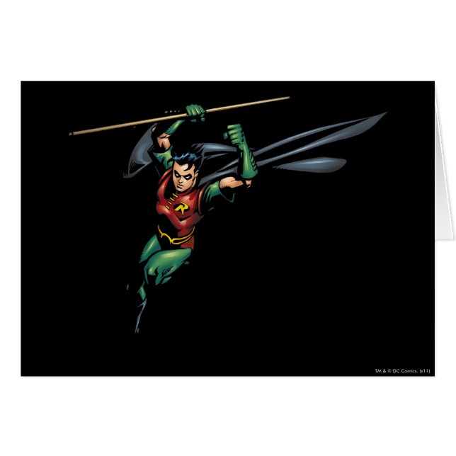 Cartão Robin com Funcionarios - Leaps (Frente Horizontal)