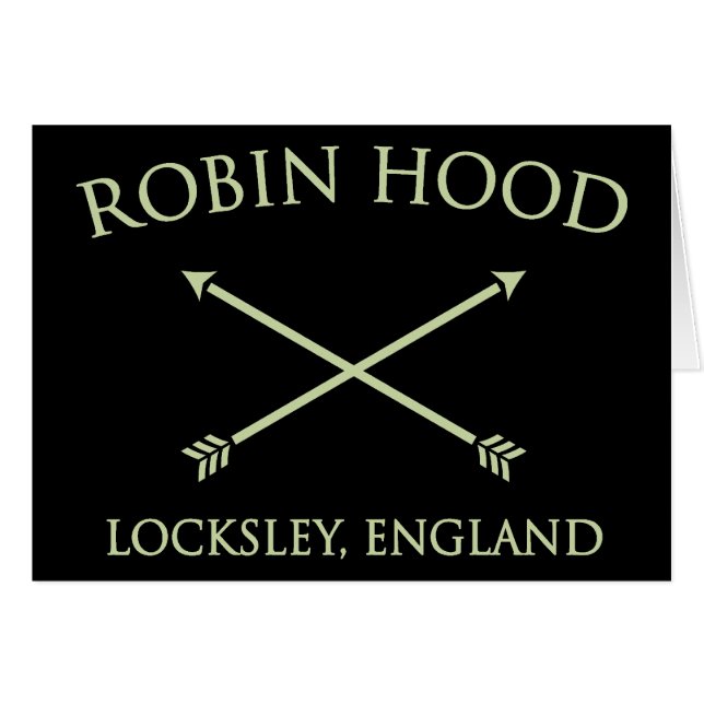 Cartão Robin Hood do locksley (Frente Horizontal)