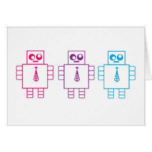 Cartão Robôs malucos