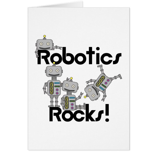 Cartão Robotics Rocks (Frente)
