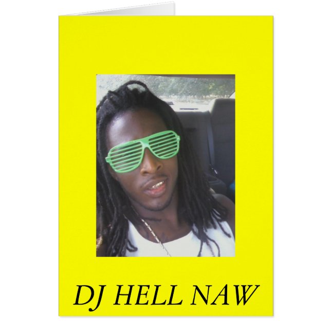 Cartão roc3, DJ HELL NAW (Frente)