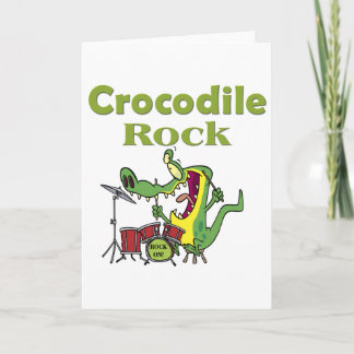 Cartão rocha crocodilo