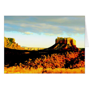 Cartão Rocha do tribunal em Sedona, arizona