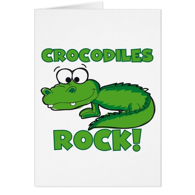 Cartão Rocha dos crocodilos (Frente)