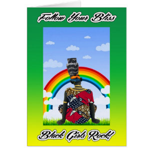 Cartão Rocha preta das meninas!