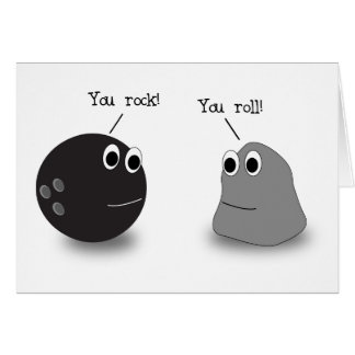 Cartão Rocha & rolo