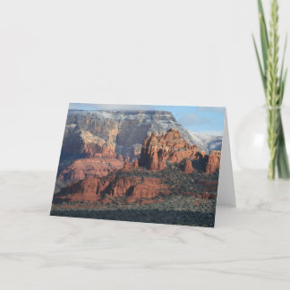 Cartão Rocha vermelha Vista