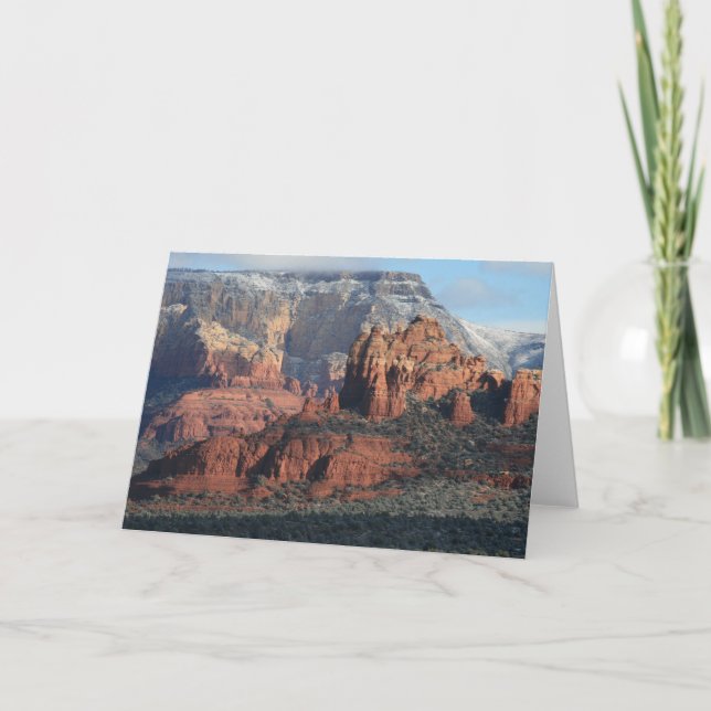 Cartão Rocha vermelha Vista (Frente)